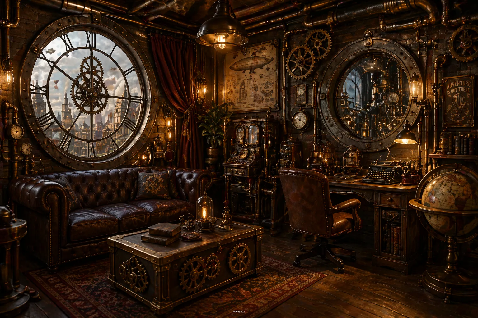 déco steampunk manenzi