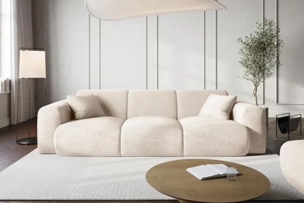 Canapé en tissu bouclette ou canapé en tissu chenille : deux matières qui transforment l&rsquo;ambiance d&rsquo;un salon