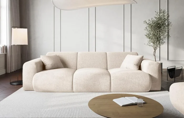 Canapé en tissu bouclette ou canapé en tissu chenille : deux matières qui transforment l&rsquo;ambiance d&rsquo;un salon